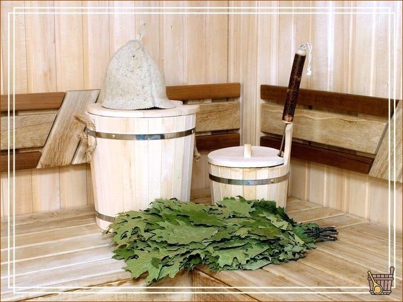 Как запарить веник для бани (пар, веник, баня) запарник_и_ушат