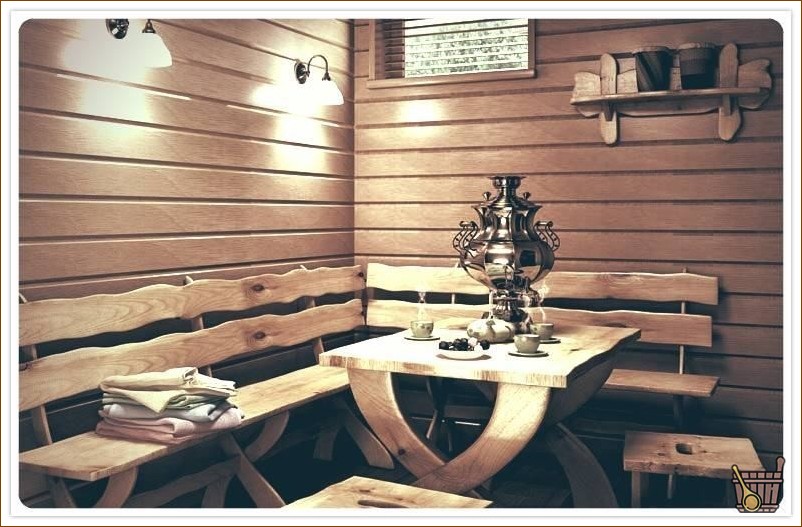 Обустраиваем предбанник в бане (оборудовать, предбанник, баня) Гардеробная – хорошее место для отдыха