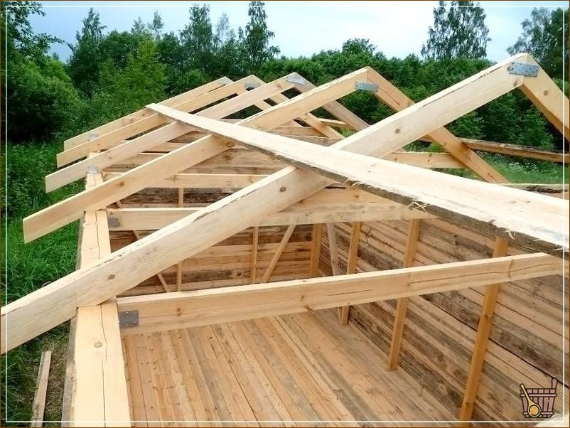 конструкция крыши бани