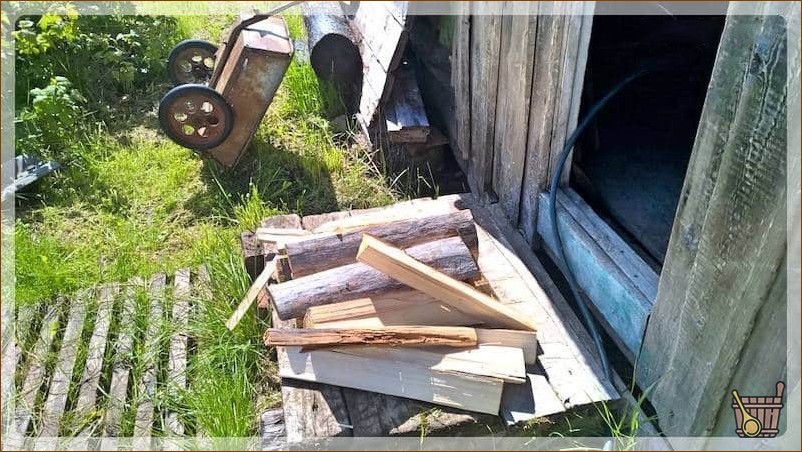 Дачная баня в Кеннице, Архангельская область, фото (дачная, баня, Кенница, Архангельск) дрова для бани