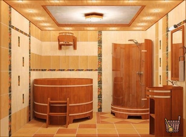 Планировка мойки и парилки отдельно в бане 4х6