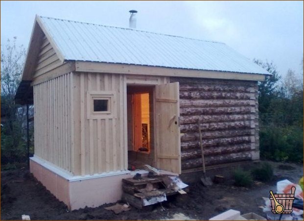 Планы бани 5*4 - раздельные помывочная и парная, фото тридцать (план, баня, мойка, парилка) Планы бани 5*4