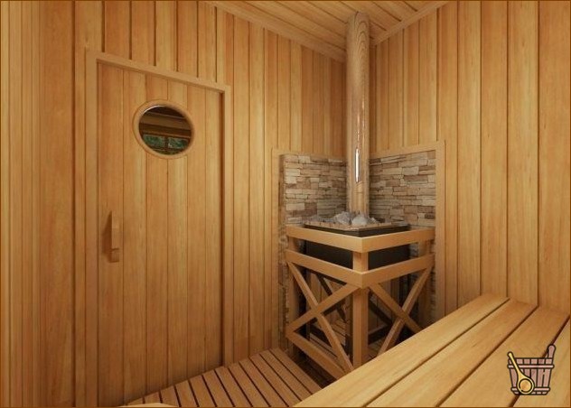 Планы бани 5*4 - раздельные помывочная и парная, фото тридцать (план, баня, мойка, парилка) Планы бани 5*4