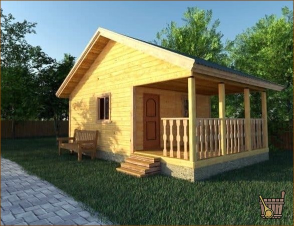 Планы бани 5*4 - раздельные помывочная и парная, фото тридцать (план, баня, мойка, парилка) Планы бани 5*4