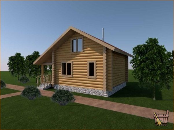 Планы бани 5*4 - раздельные помывочная и парная, фото тридцать (план, баня, мойка, парилка) Планы бани 5*4