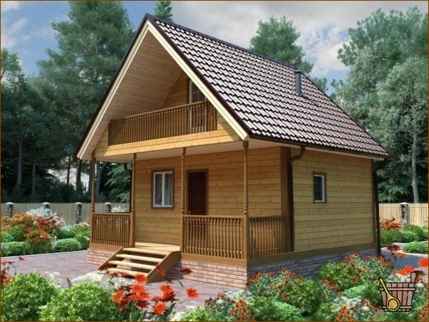 Планы бани 5*4 - раздельные помывочная и парная, фото тридцать (план, баня, мойка, парилка) Планы бани 5*4