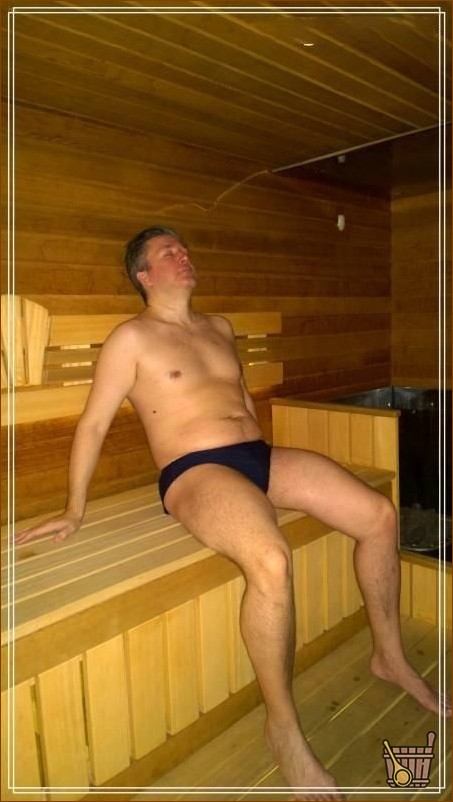 в сауне