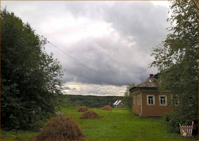 Деревенская баня в Нижнем Койдокурье Архангельской области