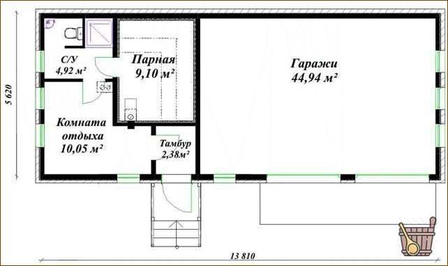 Гараж-сауна: стоит ли совмещать в одном пространстве