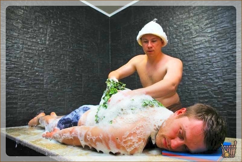 Мыльный массаж веником
