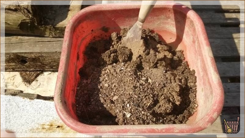 Чаша с замазкой для печки