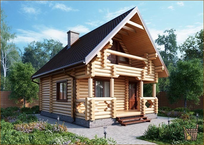 Баня из оцилиндрованного бревна: проекты и мысли