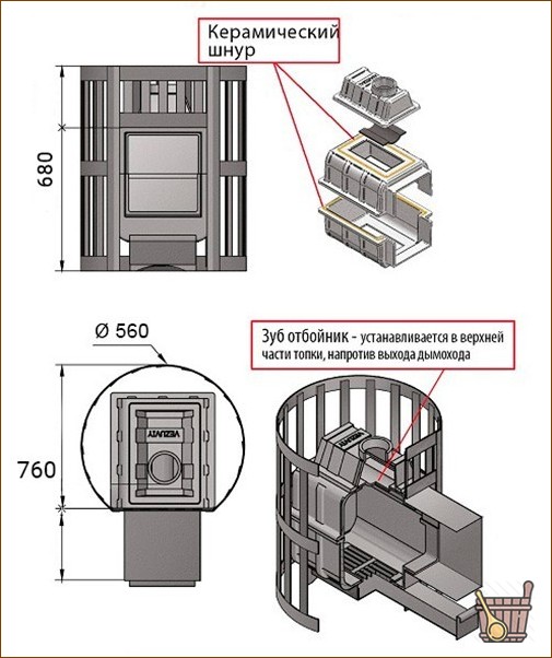 Печи для бани Везувий: конструктивные особенности и обзор выпускаемых моделей (печи бани Везувий, особенности) Печи для бани Везувий: конструктивные особенности и обзор выпускаемых моделей