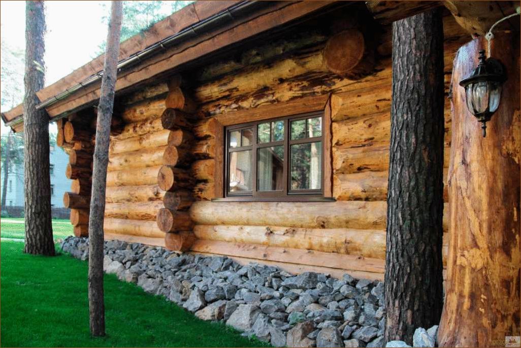 Строительство банного помещения из ошкуренного бревна