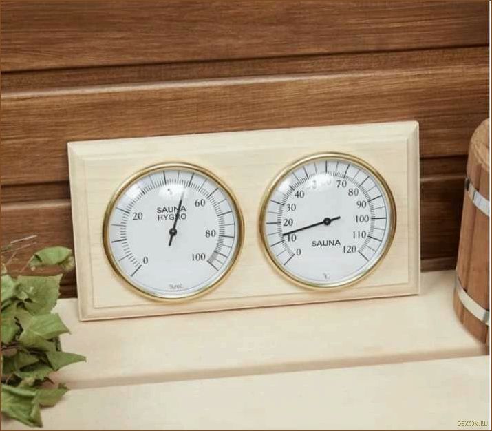 Как выбрать термометр и гигрометр для бани